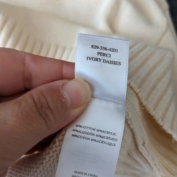 Rails Cream Sweater with Multicolor Floral Design - Picture 10 of 15